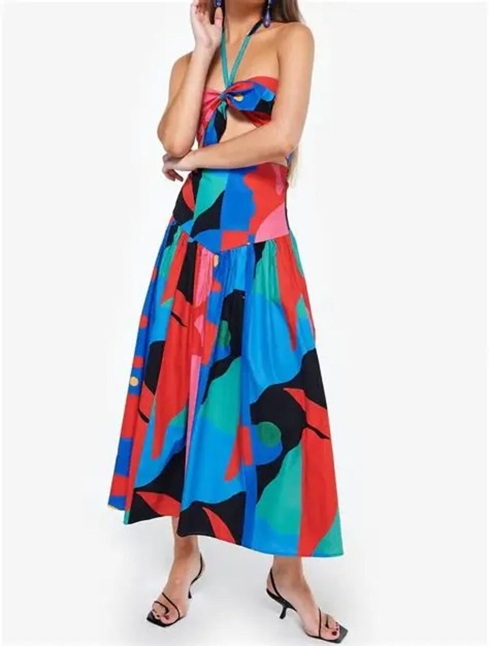 DE LORETA Catrina Midi Skirt - XS - Zapoteco